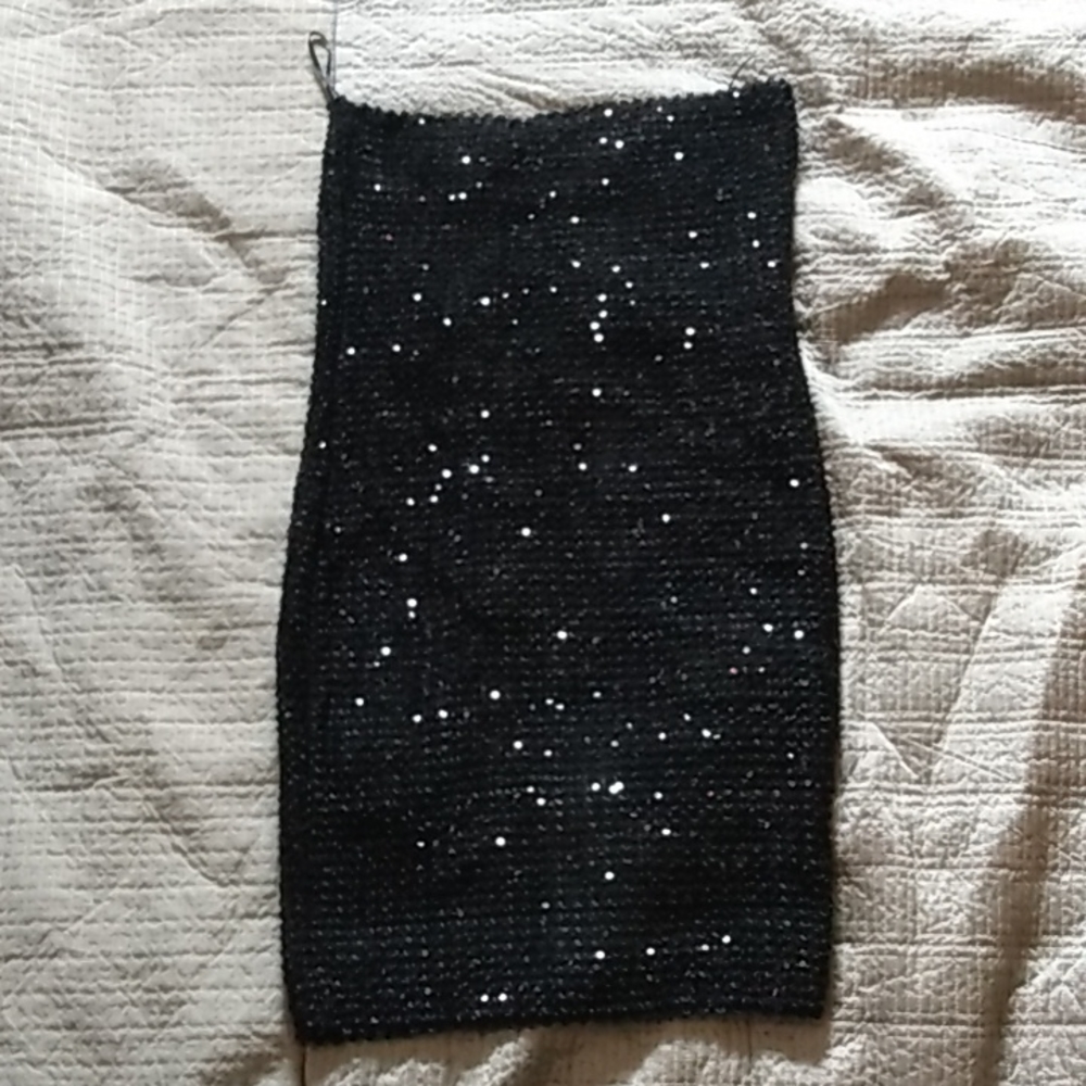 Forever 21 black sequined dress size 2X